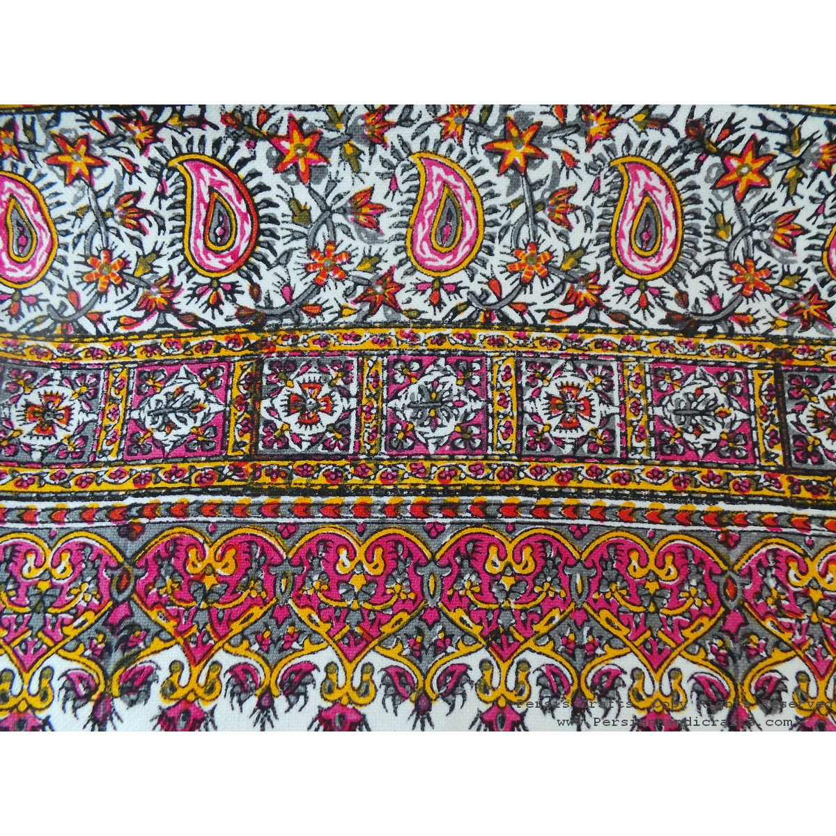 Persian Tapestry (Ghalamkar) Tablecloth HGH3606 Persiada